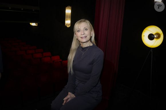 Exclusif - Natalie Dessay lors de l'enregistrement de l'émission Olympiascope présentée par B.Montiel à la Comédie de Paris le 6 mars 2025. 
Cette émission sera diffusée le 16 avril.

© Jack Tribeca / Bestimage