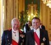 Pour l'occasion, le roi Charles III avait organisé un grand Banquet d'État le soir même
Le roi Charles III et Emmanuel Macron lors du Banquet d'État organisé en l'honneur du Président français à Londres le mardi 8 juillet 2025. Photo by Ludovic Marin/Pool/ABACAPRESS.COM