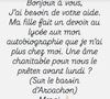 "J'ai besoin de votre aide. Ma fille fait un devoir au lycée sur mon autobiographie que je n'ai plus chez moi. Une âme charitable pour nous le prêter avant lundi ? (Sur le bassin d'Arcachon). Merci"

Laure Manaudou demande de l'aide à ses abonnés sur Instagram.