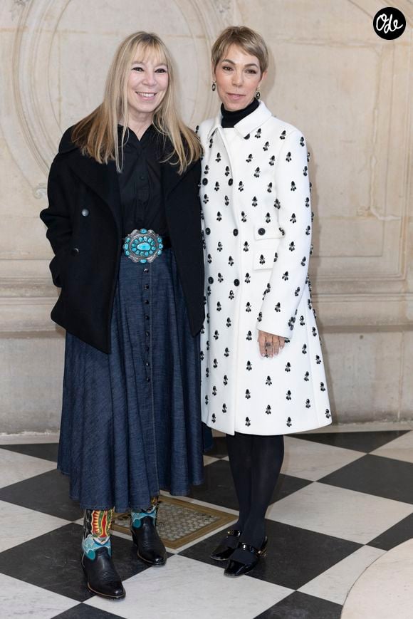 Victoire de Castellane et Mathilde Favier au photocall du défilé Christian Dior "Collection Haute Couture Printemps/Eté 2025" au Musée Rodin, lors de la Fashion Week de Paris (PFW), le 27 janvier 2025.
© Olivier Borde/Bestimage