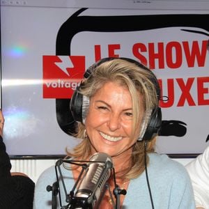 Caroline Margeridon avec sa fille Victoire et son fils Alexandre lors de l'émission « Le Show de Luxe » sur Radio Voltage à Paris, en France, le 31 janvier 2019. © Philippe Baldini/Bestimage