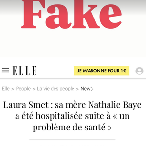Laura Smet sort du silence suite aux infos qui sont sorties sur sa mère Nathalie Baye.