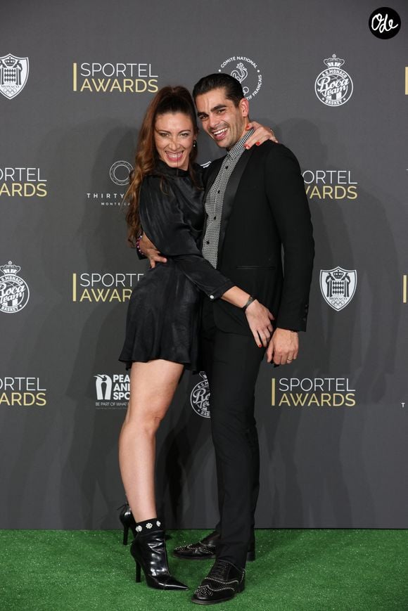Christophe Licata, Silvia Notargiacomo - Photocall et cérémonie des Sportel Awards 2020 à la salle Prince Pierre du Grimaldi Forum de Monaco le 27 octobre 2020.

© Jean-charles Vinaj / Bestimage