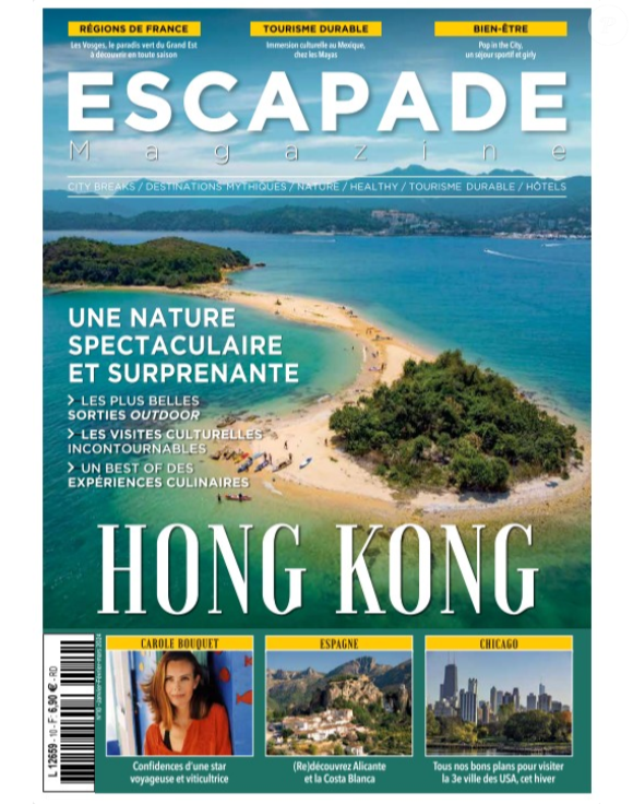 Couverture du magazine "Escapade" de janvier 2025.