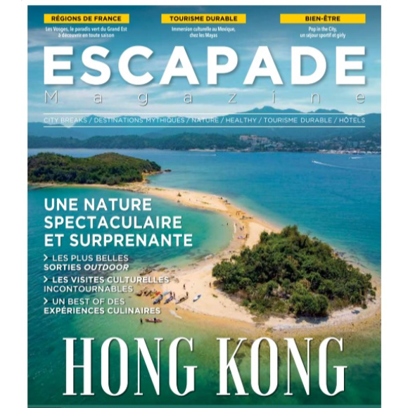 Couverture du magazine "Escapade" de janvier 2025.