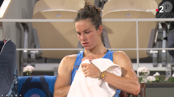 Loïs Boisson éliminée en demi-finale de Roland-Garros, capture d'écran France 2