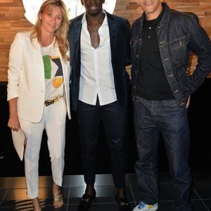 Exclusif - Sarah Lavoine, Mamadou Sakho et Roschdy Zem - Ouverturre d'un Tacoshake sur les champs Elysées à Paris, France, le 10 juin 2019. © Veeren/Bestimage