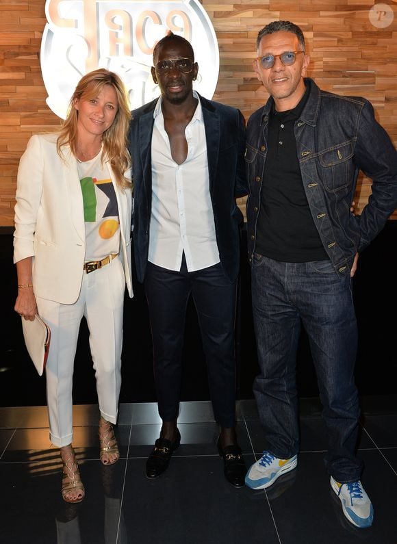 Exclusif - Sarah Lavoine, Mamadou Sakho et Roschdy Zem - Ouverturre d'un Tacoshake sur les champs Elysées à Paris, France, le 10 juin 2019. © Veeren/Bestimage