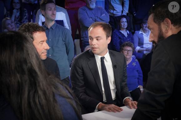 Exclusif - Bernard Montiel, Charles Consigny, Cyril Hanouna - Enregistrement de l'émission "TPMP (Touche Pas à Mon Poste)", présentée par C.Hanouna et diffusée en direct sur C8 le 24 avril 2023
© Jack Tribeca / Bestimage