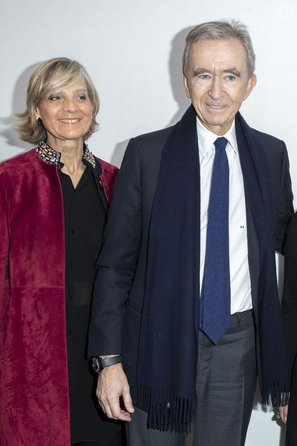 Hélène Mercier et son mari Bernard Arnault - Backstage du défilé de mode prêt-à-porter automne-hiver 2020/2021 "Dior" à Paris. Le 25 février 2020
© Olivier Borde / Bestimage