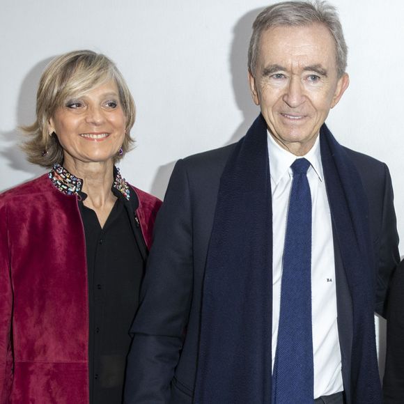 Hélène Mercier et son mari Bernard Arnault - Backstage du défilé de mode prêt-à-porter automne-hiver 2020/2021 "Dior" à Paris. Le 25 février 2020
© Olivier Borde / Bestimage