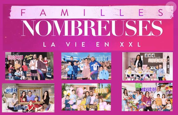 L'affiche officielle de "Familles nombreuses, la vie en XXL" sur TF1.
