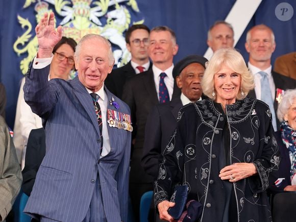 Le roi Charles III d'Angleterre et Camilla Parker Bowles, reine consort d'Angleterre au concert pour 80e anniversaire du VE Day au Horse Guards Parade à Londres le jeudi 8 mai 2025.

Picture by Chris Jackson/WPA-Pool