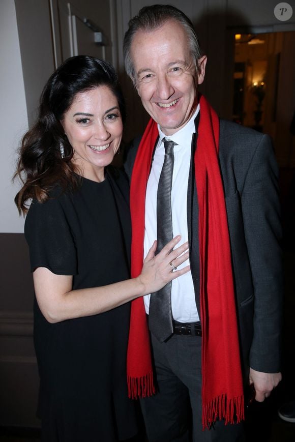 Photo : Exclusif - Le journaliste Christophe Barbier et sa femme, la  Cantatrice Pauline Courtin - Placido Domingo et l'orchestre Pasdeloup  jouent "Macbeth de Verdi, version concert" à la salle Gaveau à