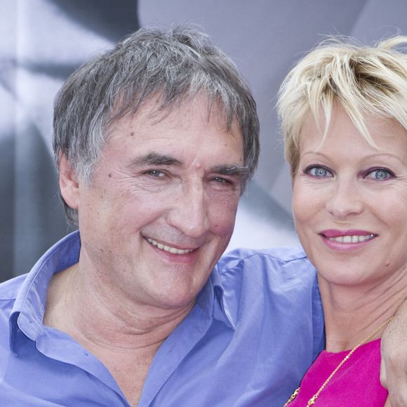 Alexandre Fabre, Rebecca Hampton posant au photocall 'Plus Belle La Vie' lors du 52ème Festival TV de Monte-Carlo à Monte-Carlo, Monaco le 13 juin 2012. Photo by Marco Piovanotto/ABACAPRESS.COM