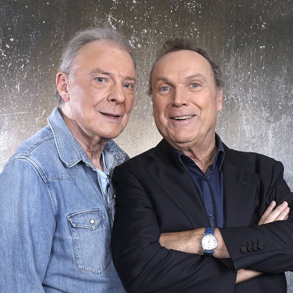 Portrait de Herbert Leonard et Julien Lepers lors de l'enregistrement de l'émission "Chez Jordan de Luxe" , diffusée sur C8.
Paris, le 8 octobre 2024

© Cédric Perrin / Bestimage