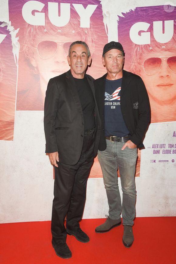 Thierry Ardisson et Laurent Baffie - Première du film "Guy" au cinéma Gaumont-Opéra à Paris le 28 aout 2018. © Coadic Guirec/Bestimage