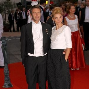 Emmanuel Philibert de Savoie et la princesse Clotilde arrivent au dîner officiel du prince Albert II de Monaco et de Charlene Wittstock à l'Opéra de Monte-Carlo, à Monte-Carlo, Monaco, le 02 juillet 2011. Photo par Gareth Fuller/PA Photos/ABACAPRESS.COM