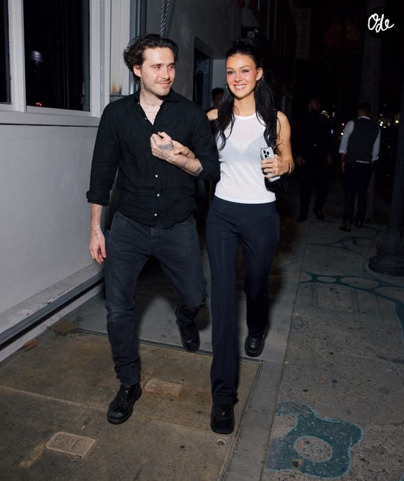Brooklyn Beckham et sa femme Nicola Peltz à Los Angeles. © Backgrid USA / Bestimage