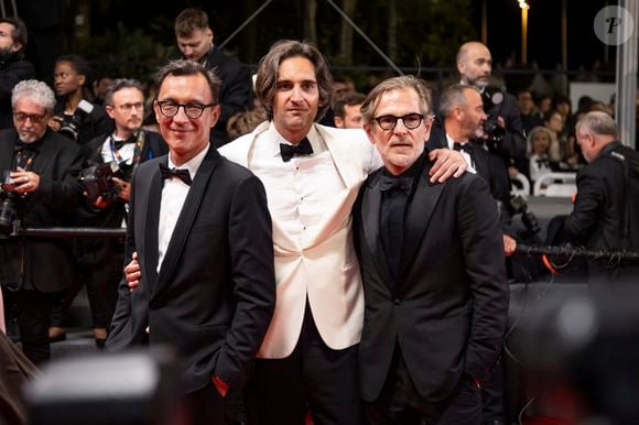 Alexandre de La Patellière, Dimitri Rassam, Matthieu Delaporte - Descente des marches du film « Le comte de Monte-Cristo » lors du 77ème Festival International du Film de Cannes, au Palais des Festivals à Cannes. Le 22 mai 2024
© Olivier Borde / Bestimage