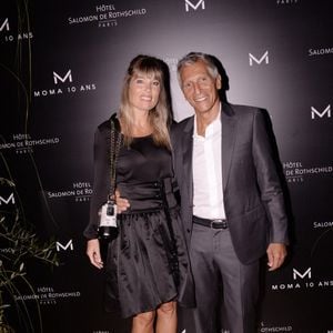 Exclusif - Nagui avec sa femme Mélanie Page - Moma Group fête son 10ème anniversaire à l'hôtel Salomon de Rothschild à Paris le 5 septembre 2022.  © Rachid Bellak/Bestimage