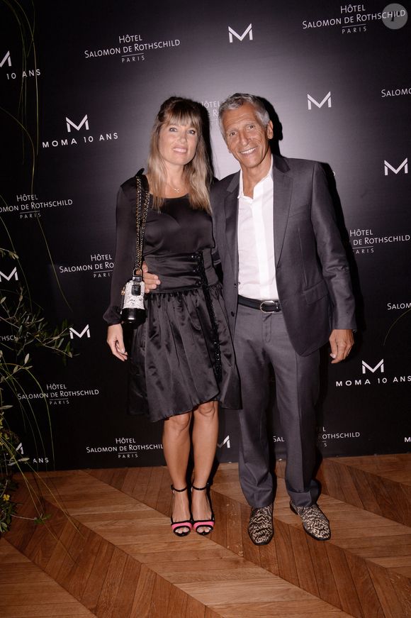 Exclusif - Nagui avec sa femme Mélanie Page - Moma Group fête son 10ème anniversaire à l'hôtel Salomon de Rothschild à Paris le 5 septembre 2022.  © Rachid Bellak/Bestimage