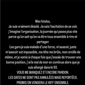 L'humoriste a été contrainte d'annuler trois dates de son spectacle

Inès Reg annonce l'annulation de trois représentations de son spectacle - Instagram, 23 mai 2025