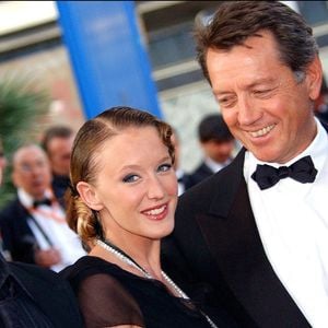 Les acteurs français Robinson Stevenin, Ludivine Sagnier et Bernard Giraudeau arrivent à la projection de La Petite Lili réalisé par Claude Miller en compétition au 56ème Festival de Cannes. Cannes-France, 22/05/2003. © Arnal-Hahn-Nebinger/ABACA