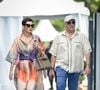 Exclusif - Cristina Cordula et son mari Frédéric Cassin à l’espace VIP au Longines Paris Eiffel Jumping au pied de la Tour Eiffel sur le Champ-de-Mars à Paris, France, le 21 juin 2025. © Perusseau-Veeren/Bestimage