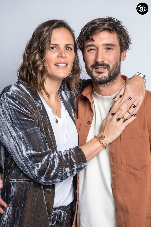 Exclusif - Jeremy Frerot et sa femme Laure Manaudou - Backstage - Enregistrement de l'émission "La Chanson secrète 11" à Paris, diffusée le 24 juin sur TF1. 
© Cyril Moreau / Bestimage