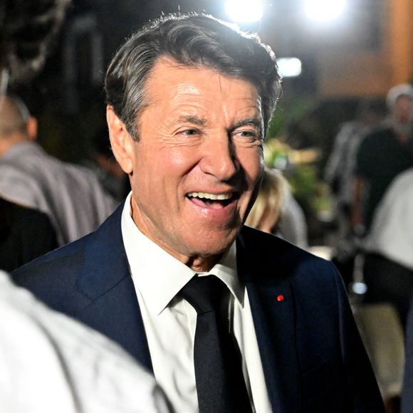 Christian Estrosi, le maire de Nice, avec sa femme, Laura Tenoudji Estrosi et son invité d'honneur Renaud Muselier, le préside,nt de la région PACA, a orchestré "Lou Festin Nissart", un diner amical et convivial autour du maire, au jardin Albert 1er sur la Coulée Verte à Nice le 6 septembre 2024. © Bruno Bebert/Bestimage