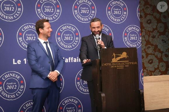 Exclusif - Harold Parisot, Cyril Hanouna au déjeuner du Chinese Business Club, avec C.Hanouna comme invité d’honneur, à Paris, France, le 19 juin 2025. © Jack Tribeca/Bestimage