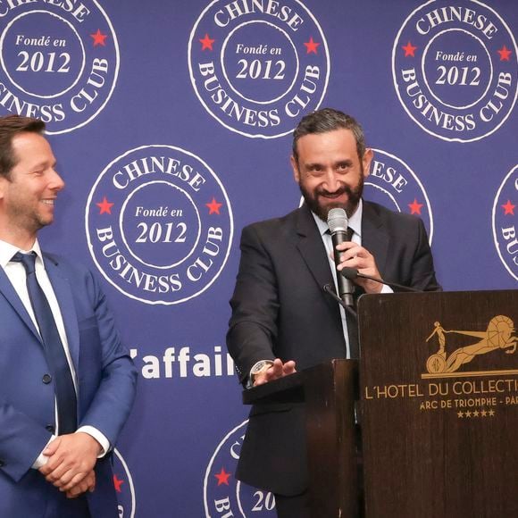 Exclusif - Harold Parisot, Cyril Hanouna au déjeuner du Chinese Business Club, avec C.Hanouna comme invité d’honneur, à Paris, France, le 19 juin 2025. © Jack Tribeca/Bestimage