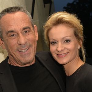 Exclusif - Thierry Ardisson, et sa femme Audrey Crespo-Mara - Anniversaire de Jacques Sanchez au restaurant Nolita à Paris le 29 mai 2016. © Veeren/Bestimage