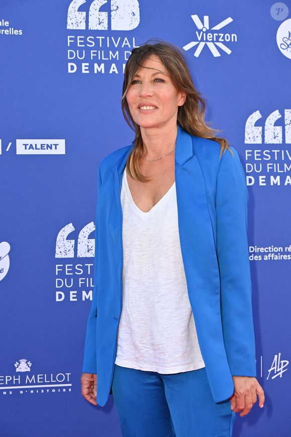 Mathilde Seigner pose pour le photocall du jury de la 2ème édition du Festival du film de demain (FFD) qui se tient à Vierzon, France, le 04 juin 2023. Photo par Mireille Ampilhac/ABACAPRESS.COM