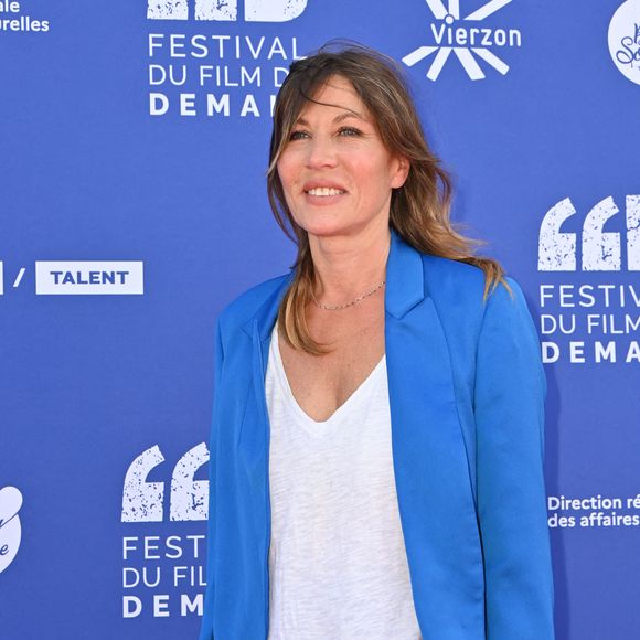 Mathilde Seigner pose pour le photocall du jury de la 2ème édition du Festival du film de demain (FFD) qui se tient à Vierzon, France, le 04 juin 2023. Photo par Mireille Ampilhac/ABACAPRESS.COM