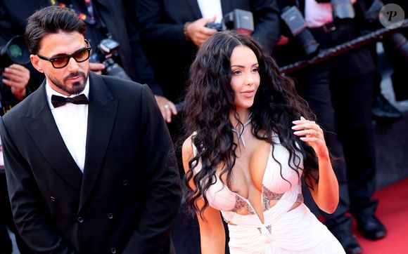 Nabilla Benattia et son mari Thomas Vergara - Montée des marches du film "The history of sound" lors du 78ème Festival International du Film de Cannes, au Palais des Festivals à Cannes. Le 21 mai 2025. © Jacovides-Moreau / Bestimage