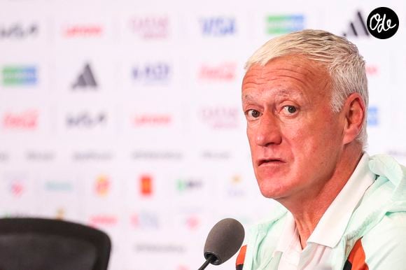 Didier Deschamps, sélectionneur de l'équipe de France, lors de la conférence de presse au Philadelphia Stadium le 21 juin 2026 à Philadelphie, en Pennsylvanie (États-Unis). (Photo de Johnny Fidelin/Icon Sport/ABACAPRESS.COM)