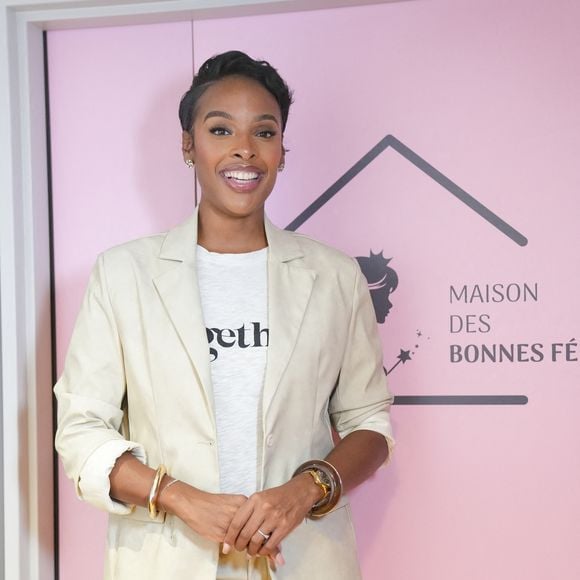 Angélique Angarni-Filopon (miss France 2025) lors de l'inauguration de la quatrième maison des bonnes fées à la Clinique Bizet à Paris le 16 septembre 2025. © Anne-Sophie Guebey / Bestimage