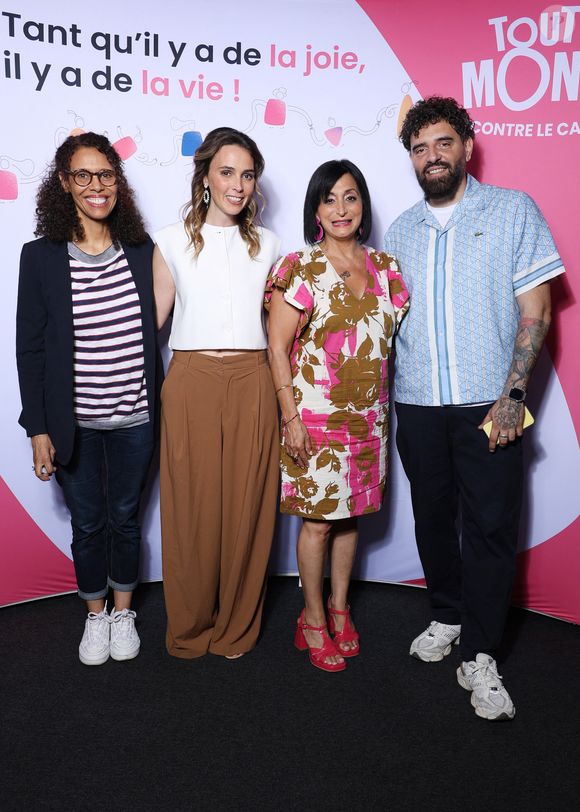 Exclusif -  Sofia Morgavi, Sarah Berchot, Angie Berthias Cazaux et Pierre Suppa - 4ème édition du gala "Tous les talents chantent contre le cancer"à l'Olympia à Paris le 20 Juin 2025. © Denis Guignebourg/Bestimage