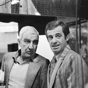 Archives - Charles Gérard et Jean-Paul Belmondo sur le plateau de l'émission "Les rendez-vous du dimanche. © Alain Canu via Bestimage