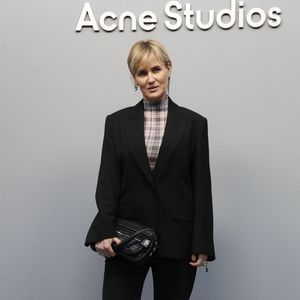 Judith Godrèche - Photocall du défilé Acne Studios "Collection Prêt-à-Porter Automne/Hiver 2025-2026" lors de la Fashion Week de Paris, le 5 mars 2025.
