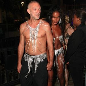 Vincent Cassel et sa compagne Narah Baptista à Rio de Janeiro en février 2024