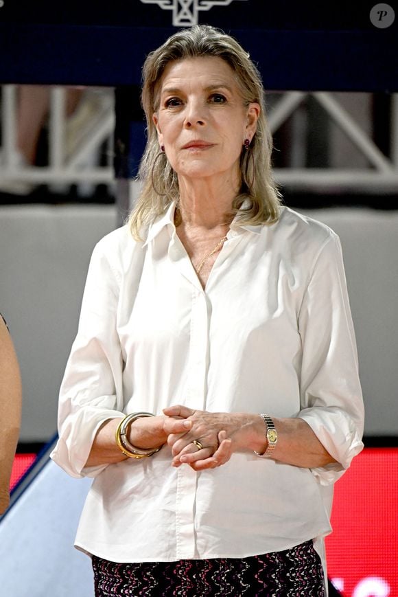 La princesse Caroline de Hanovre - Première journée du Longines Global Champions Tour Monaco sur le port Hercule à Monte-Carlo le 3 juillet 2025.
© Bruno Bebert / Bestimage