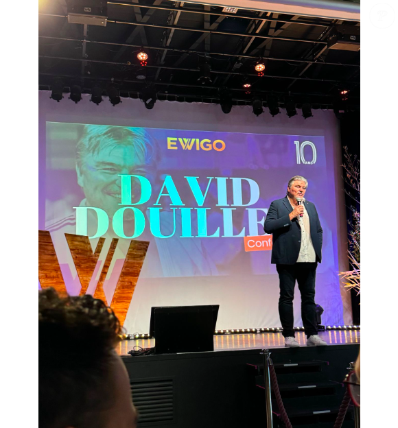 David Douillet lors d'une conférence en 2024.