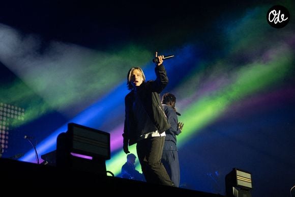 Orelsan en concert sur la scène du festival Aluna à Ruoms le 29 juin 2023 - Photo : Delmarty J/ANDBZ/ABACAPRESS.COM