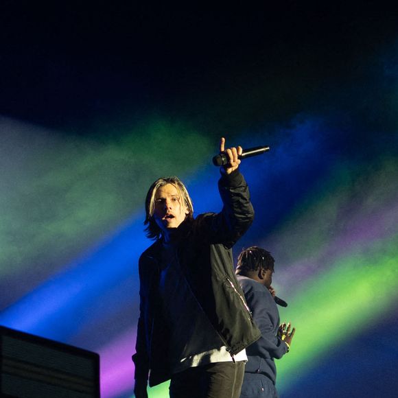 Orelsan en concert sur la scène du festival Aluna à Ruoms le 29 juin 2023 - Photo : Delmarty J/ANDBZ/ABACAPRESS.COM