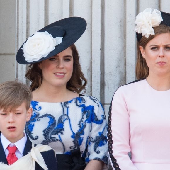 La princesse Beatrice d'York, la princesse Eugenie d'York- La famille royale au balcon du palais de Buckingham lors de la parade Trooping the Colour 2019, célébrant le 93ème anniversaire de la reine Elisabeth II, londres, le 8 juin 2019. Photo par Backgrid USA / Bestimage