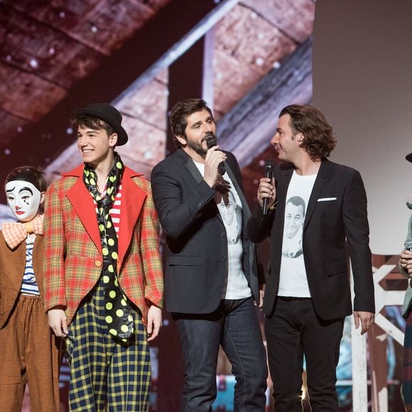 Exclusif -  Patrick Fiori, Michaël Youn - Enregistrement de l'émission "Les Enfoirés Kids" au Zénith d'Aix, qui sera diffusée le 1er décembre sur TF1. Le 19 novembre 2017
© Cyril Moreau / Bestimage