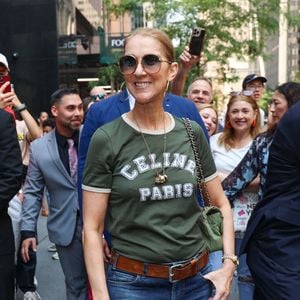 Celine Dion est tout sourire lors d'une sortie en ville, New York City, NY, USA le 17 juin 2024. Photo by Bauer-Griffin/INSTARimages/ABACAPRESS.COM